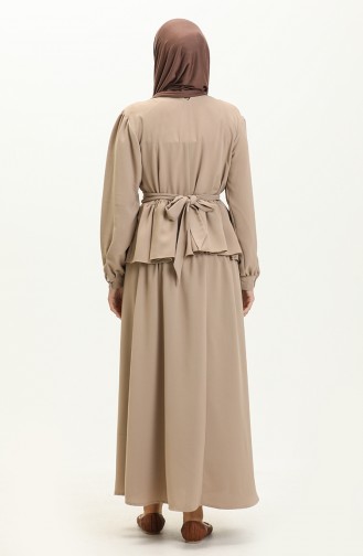 Vordere Tunika Tunikarock Doppelset 70018-01 Beige 70018-01
