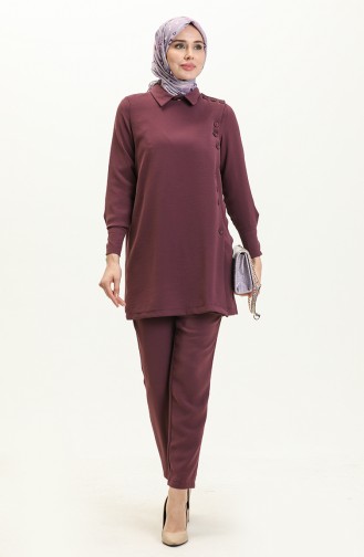 Ensemble Pantalon Tunique 70024-02 Plum 70024-02