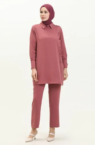 Tunikahose mit Knopfleiste Doppelset 70024-03 Rose 70024-03
