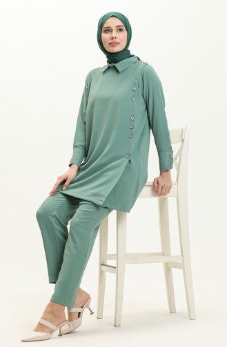 Ensemble Pantalon Tunique 70024-07 Vert Noisette 70024-07