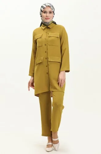 Ensemble Pantalon Tunique 70025-04 Vert Huile 70025-04