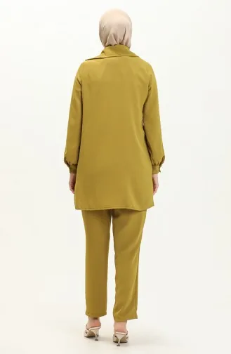 Ensemble Pantalon Tunique 70038-04 Vert Huile 70038-04