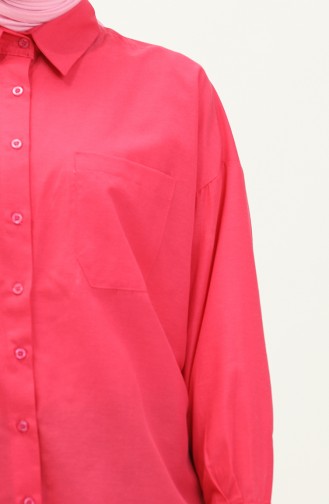 Oversize Shirt Tunic 70001-06 Fuchsia 70001-06