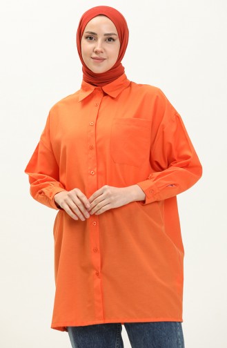 Oversize Hemd Tunika 70001-07 Orange 70001-07