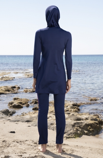 Maillot de Bain Hijab Bleu Marine 22900E-02