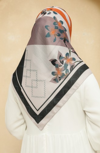 Printed Soft Scarf 2009-10 Beige Oil 2009-10