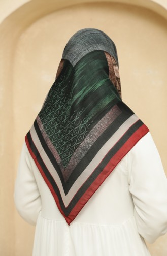 Printed Soft Scarf 2010-11 Claret Red Henna Green 2010-11