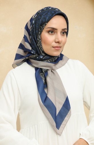 Printed Soft Scarf 2012-03 Saxe 2012-03