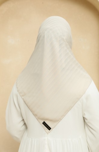 Écharpe en Mousseline de Soie 2015-15 Beige Clair 2015-15