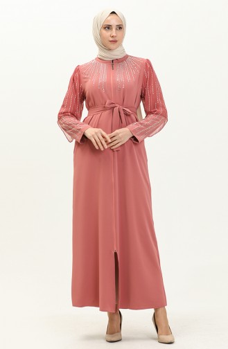 Dusty Rose Abaya 14382