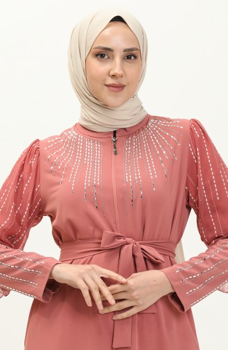 Dusty Rose Abaya 14382