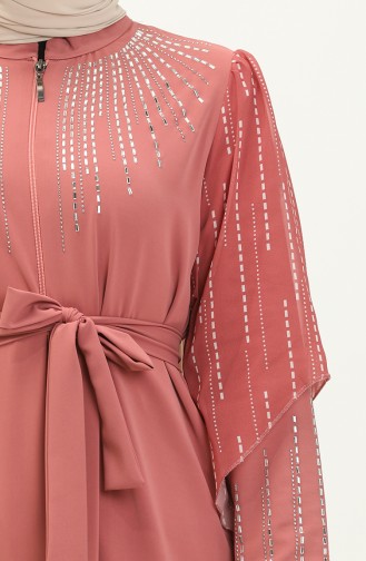 Dusty Rose Abaya 14382