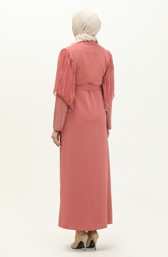 Dusty Rose Abaya 14382