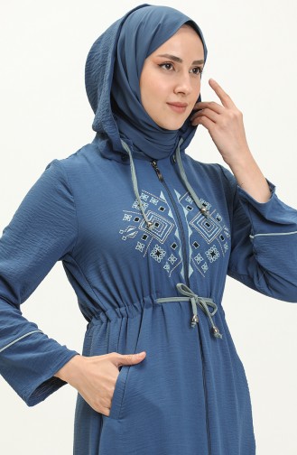 Blue Abaya 14168