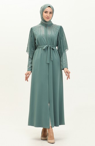 Mint Green Abaya 14380