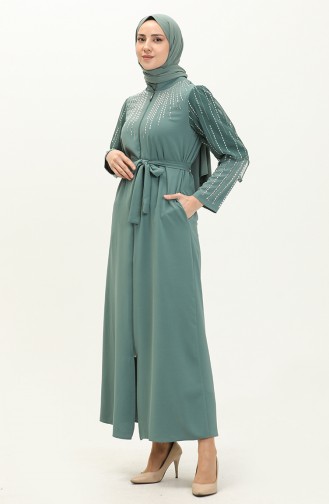 Mint Green Abaya 14380