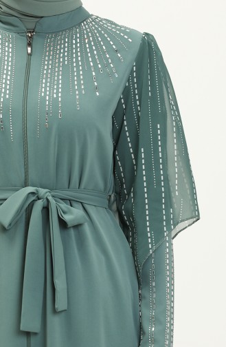 Mint Green Abaya 14380