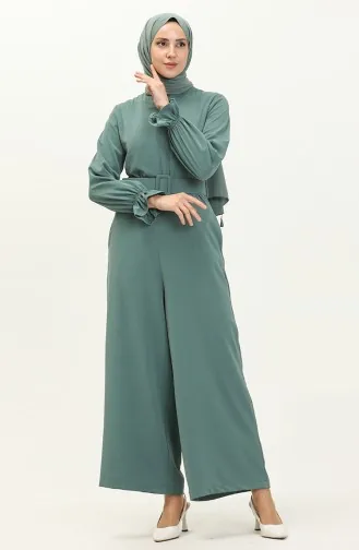 Kemerli Tulum Elbise Mint 12244