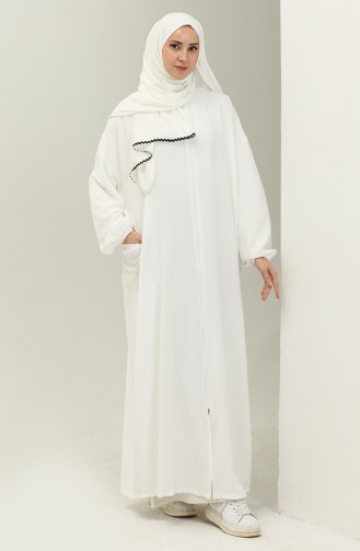 Oyya Zippered Single-piece Prayer Dress 238490-02 white 238490-02