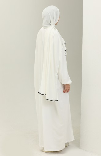 Oyya Zippered Single-piece Prayer Dress 238490-02 white 238490-02