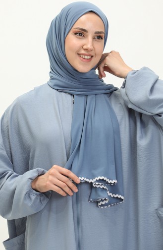 Oyya Fermuarlı Tek Parça Namaz Elbisesi 238490-04 İndigo