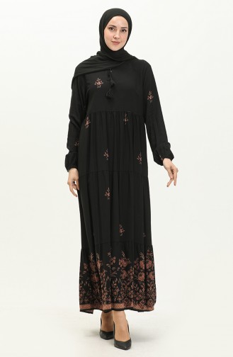 Black İslamitische Jurk 4083-01