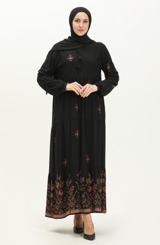 Black İslamitische Jurk 4083-01