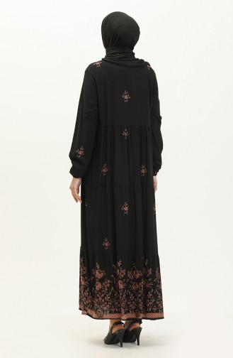 Black İslamitische Jurk 4083-01