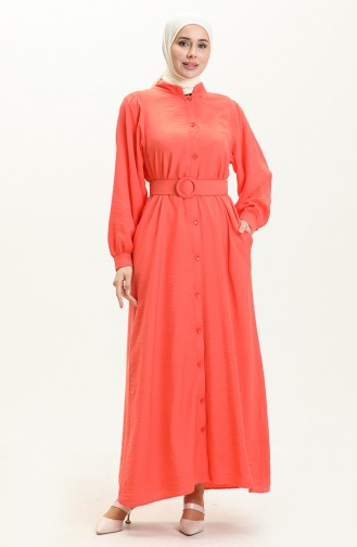 Aerobin Fabric Belted Dress 24Y8918-01 Pomegranate Flower 24Y8918-01
