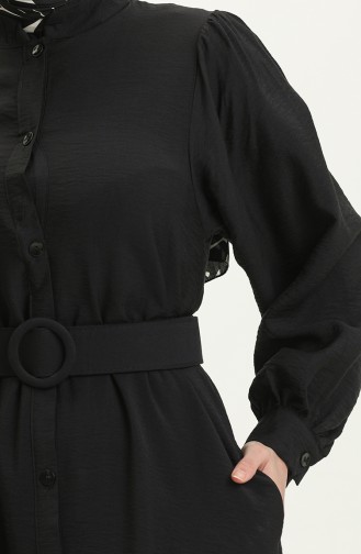 Aerobin Fabric Belted Dress 24Y8918-02 Black 24Y8918-02