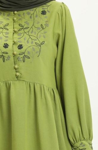 Pistachio Green İslamitische Jurk 24Y8952-02