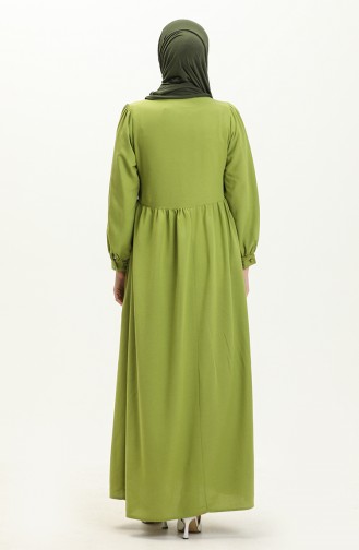 Pistachio Green İslamitische Jurk 24Y8952-02