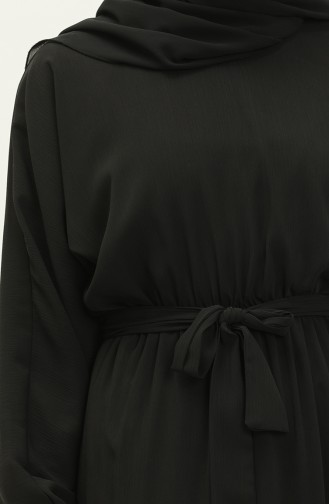 Fledermausärmel Chiffonkleid 24Y8962-01 Schwarz 24Y8962-01