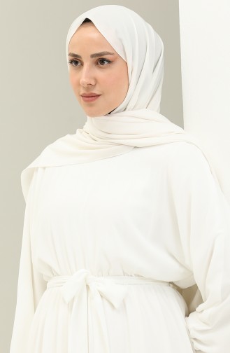 White İslamitische Jurk 24Y8962-02