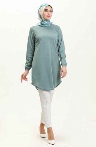 Elastic Sleeve Tunic 1648-06 Green 1648-06