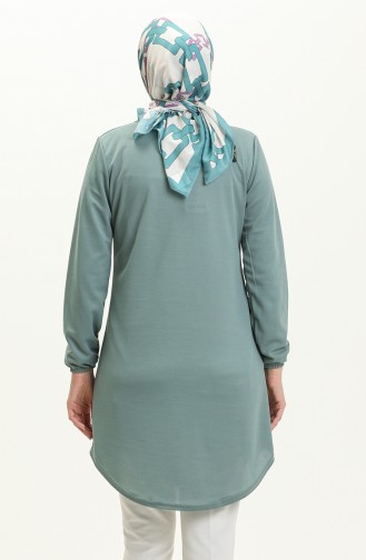 Elastic Sleeve Tunic 1648-06 Green 1648-06