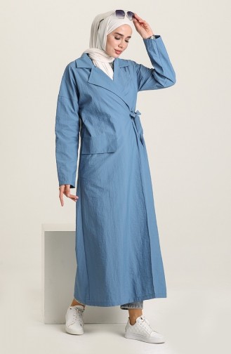 Indigo Trench Coats Models 2959