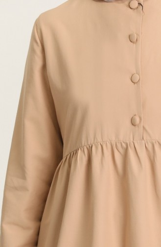 Camel Hijab Dress 3008