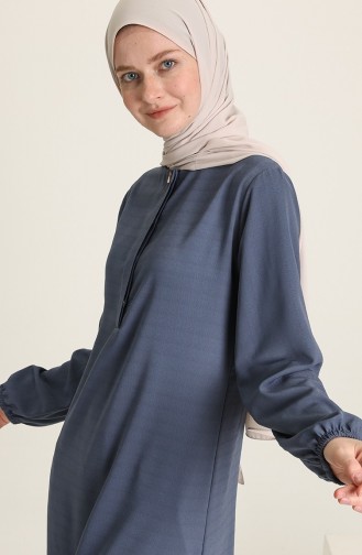 Indigo Hijab Dress 3023