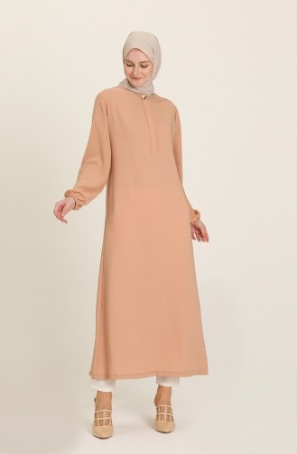 Powder Hijab Dress 3024