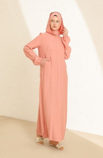 Beige-Rose Abayas 3027