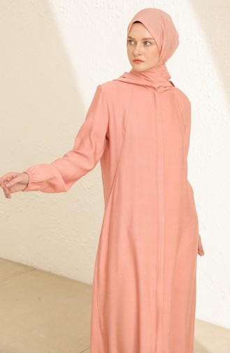 Beige-Rose Abayas 3027