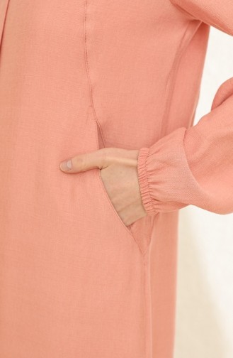 Beige-Rose Abayas 3027