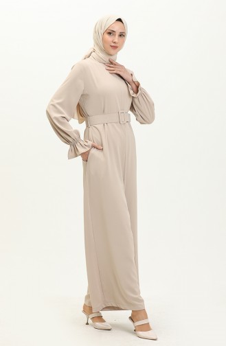 Beige Overall 14397