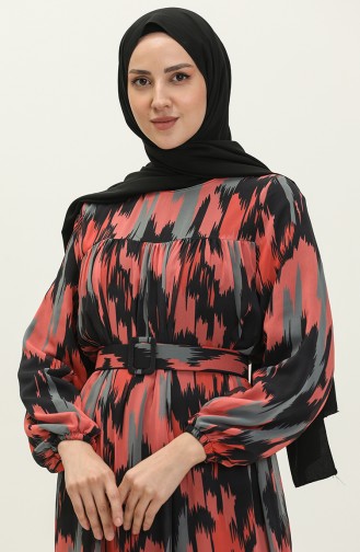 Schwarz Hijab Kleider 14338