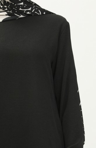 Aerobin Kumaş Tunik Pantolon İkili Takım 1687-01 Siyah