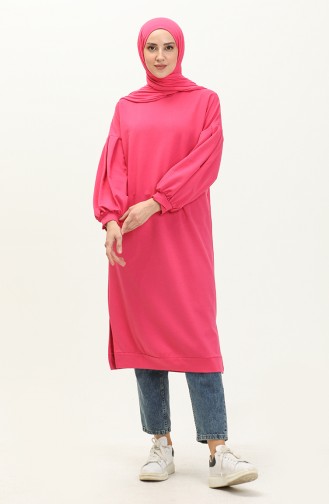 Balloon Sleeve Long Tunic 3031-10 Orange 3031-11