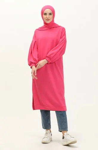تونيك طويل بأكمام بالون 3031-11 فوشي 3031-11