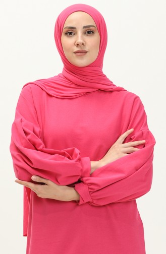 Balloon Sleeve Long Tunic 3031-10 Orange 3031-11