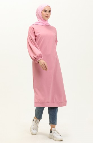 Balloon Sleeve Long Tunic 3031-10 Orange 3031-13